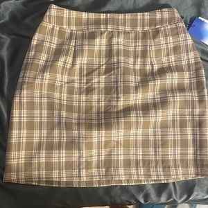 Plaid mini skirt
